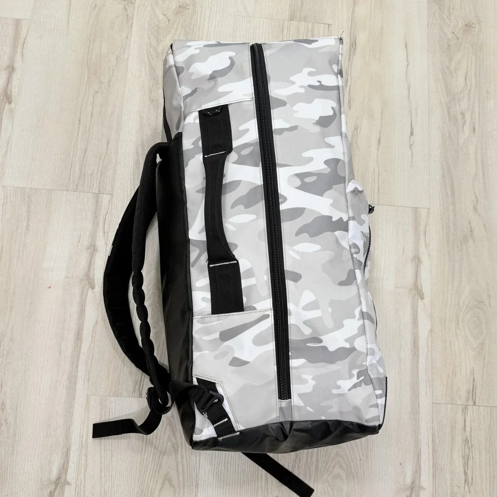 OGIO Gray Camo Backpack Duffel Bag Soft Case Ventilated Men Travel Sports